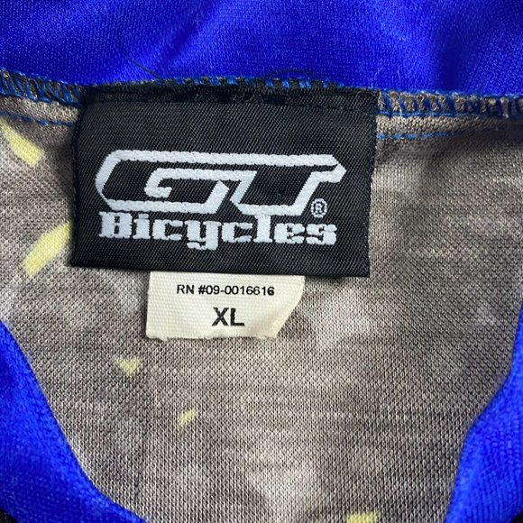 Vintage 90s GT Bicycles Cycling Jersey Scream MTB Mens XL Abstract NOBRA BMX - Picture 6 of 11